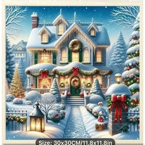 Winter Snow House Diamond Painting Art Kit Full/Round